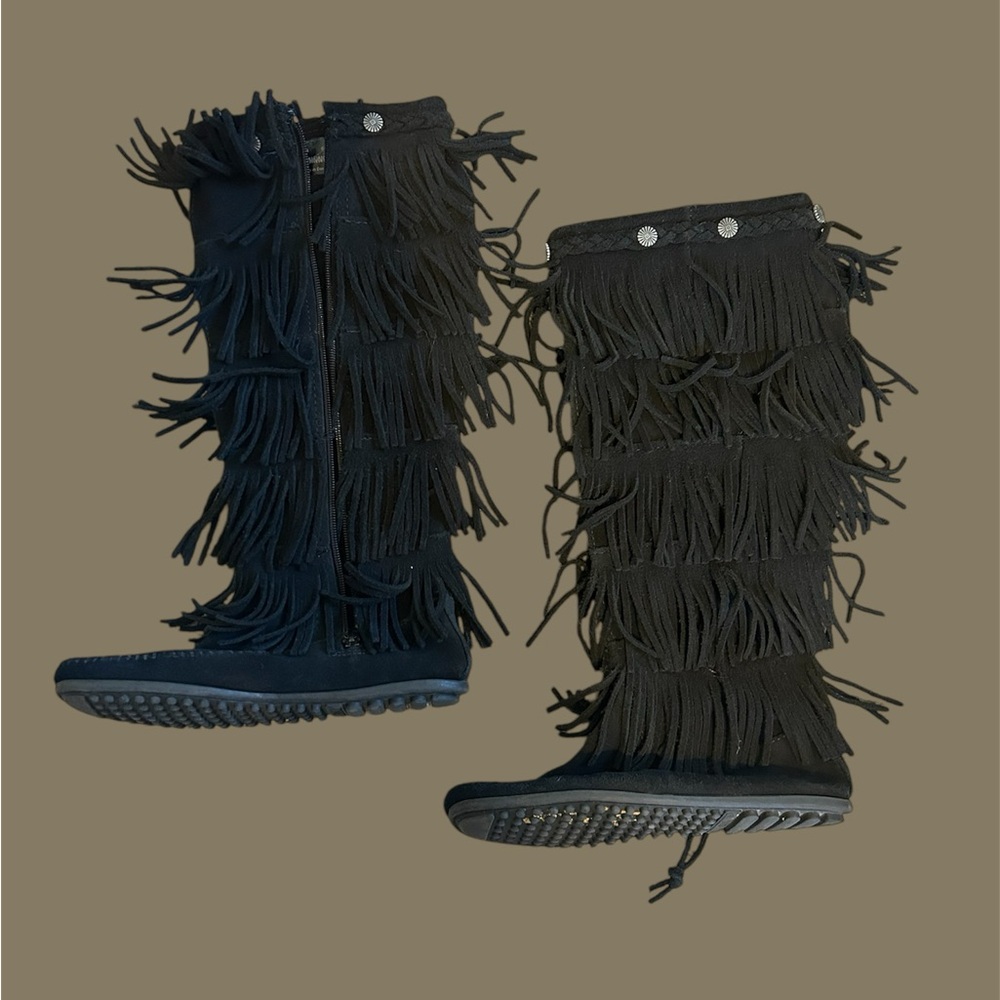 Fringe Black Women's Boots